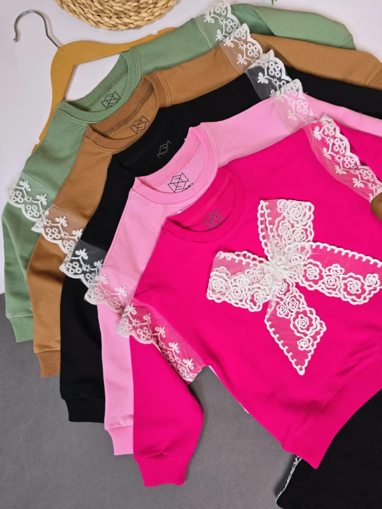 بلوز شلوار دخترانه پاپیونی